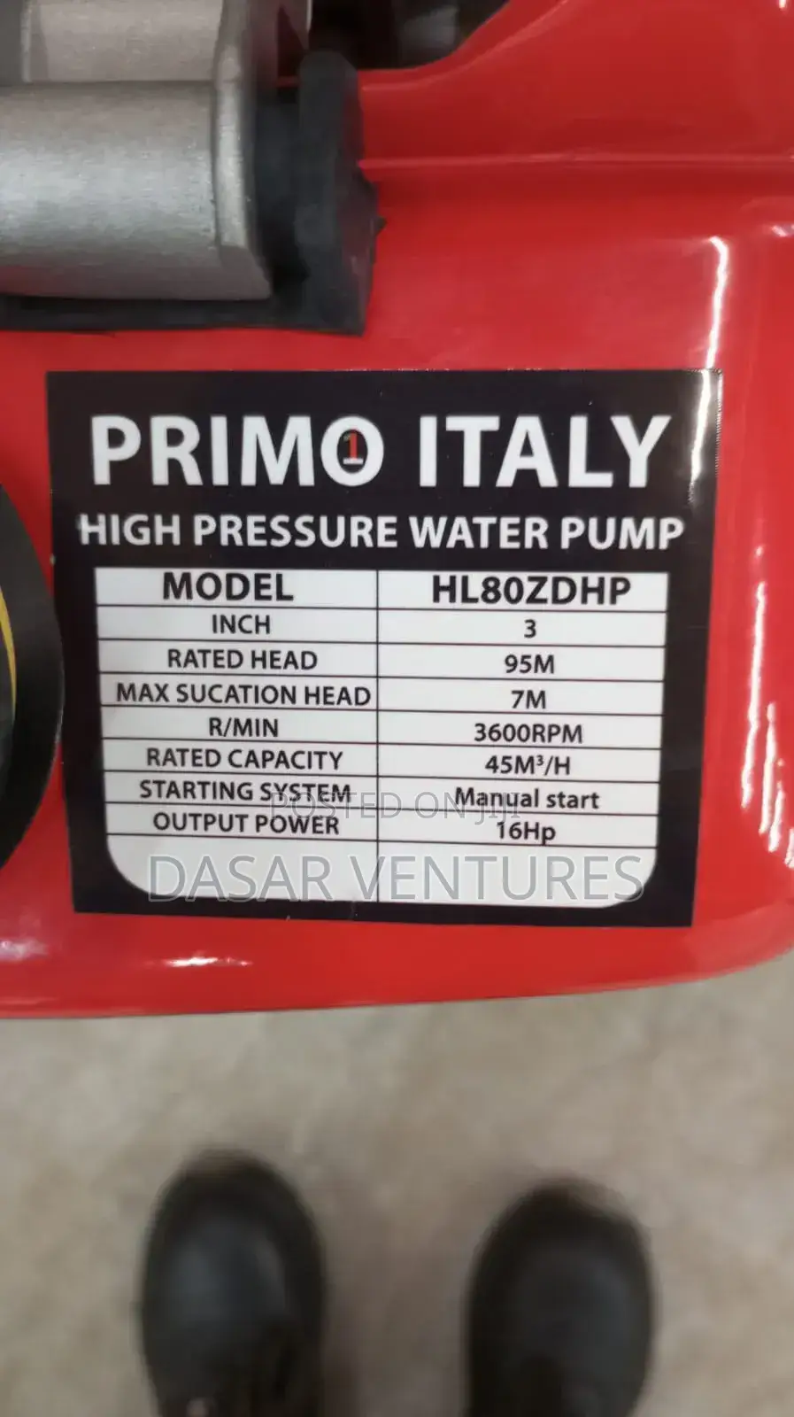 High Pressure Water Pump 3"