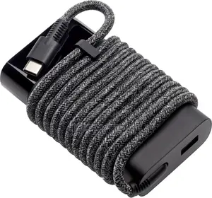 Original Genuine HP 65W USB-C Type C Woven Wire Slim Travel
