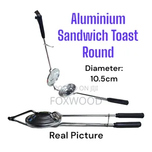 Aluminium Sandwich Grill Toaster Round 10.5cm Diameter