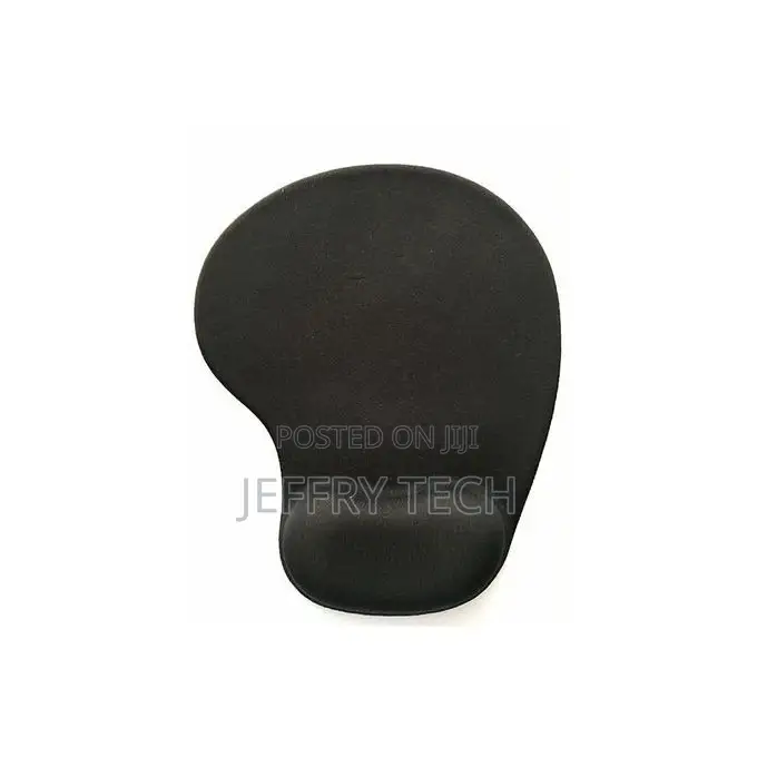 Mouse Pad With Gel Wrist Support - Black