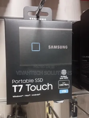 Samsung T7 Touch Portable External SSD 1TB With Fingerprint