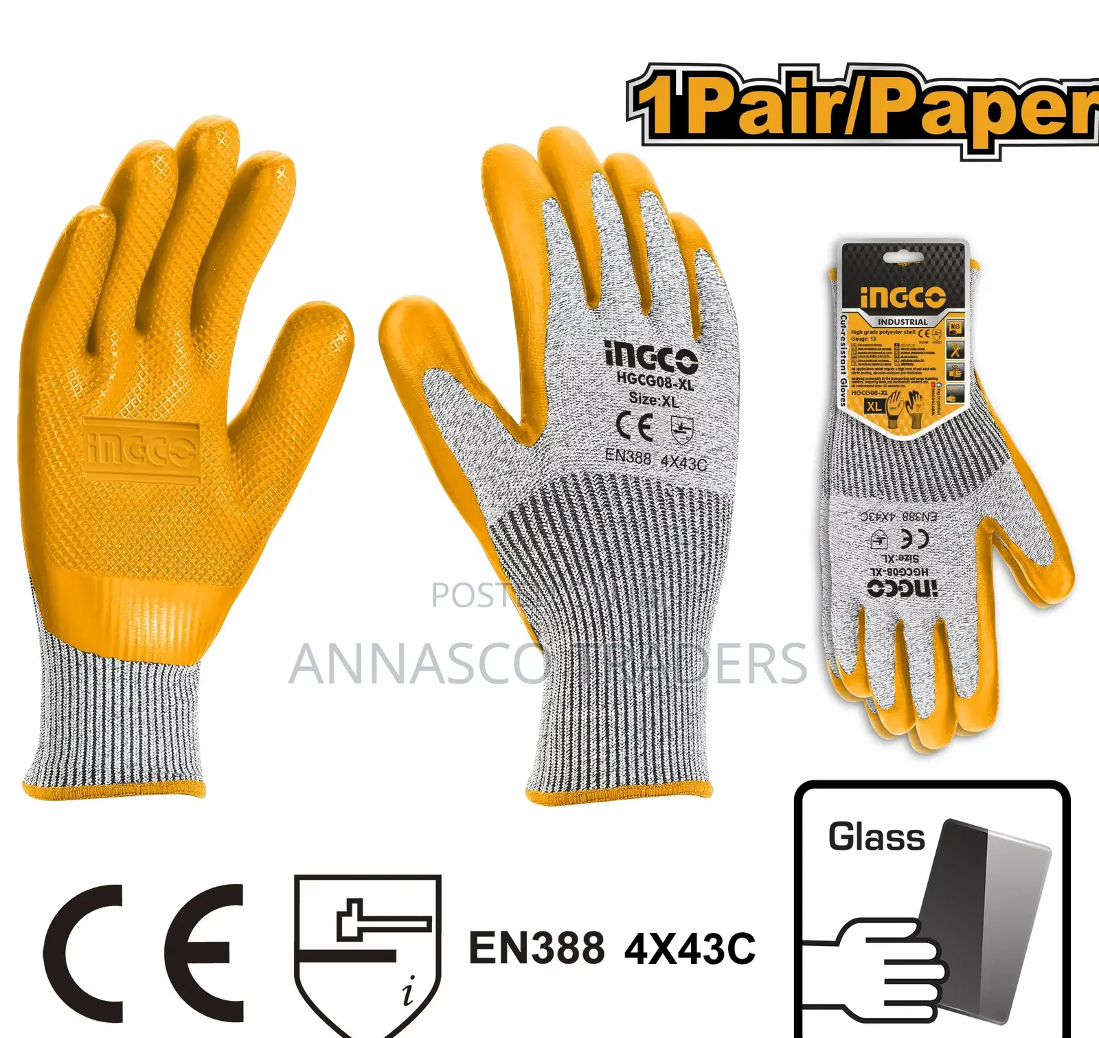 QUALITY INGCO Cut-Resistance Gloves "Size:XL