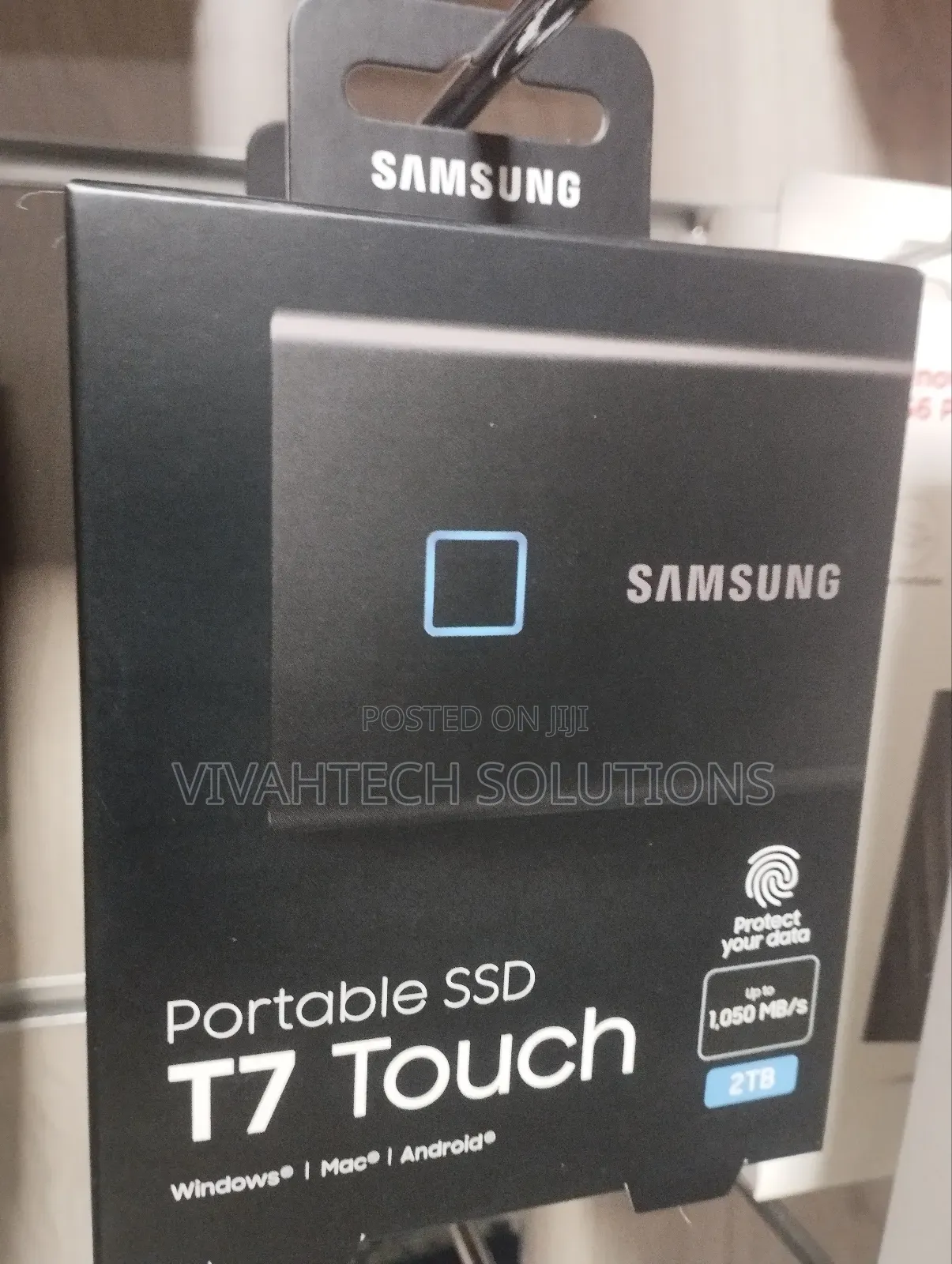 Samsung T7 Touch Portable External SSD 2TB With Fingerprint