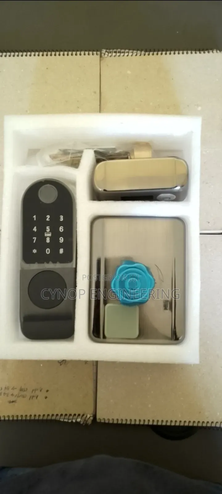 Secure Gate Lock With Fingerprint Scan