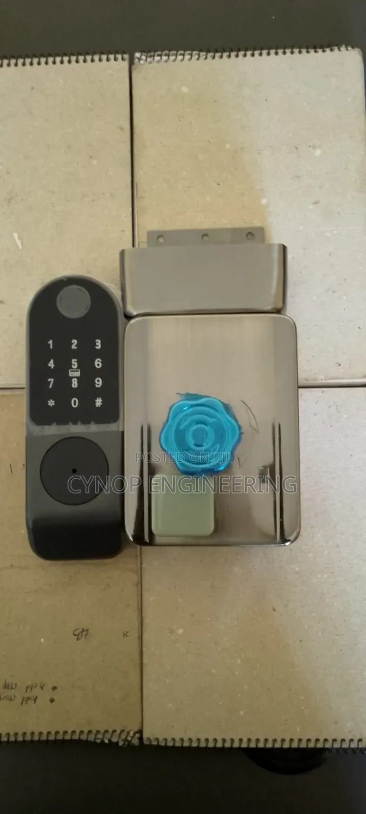 Gate Lock With Biometric Fingerprint Access