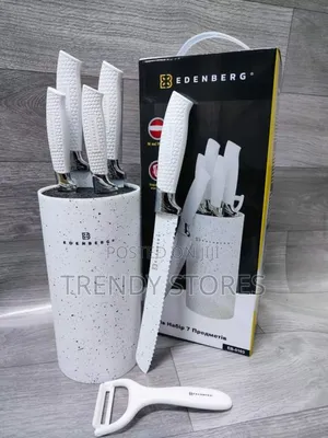 White Marble Knife Set