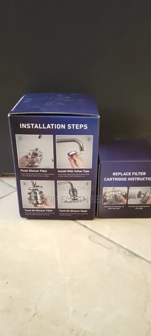 Shower Filter Clears Scale Hardness
