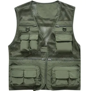 Outdoor Jacket Half Coat Cargo Vests