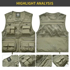 Outdoor Jacket Half Coat Cargo Vests