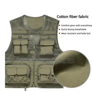 Outdoor Jacket Half Coat Cargo Vests
