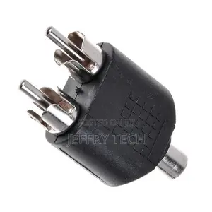 1 RCA Female To 2 RCA Male 3.5mm Male Plug Stereo To Dual RC