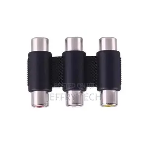 Female To Female AV 3 Audio Video Coupler Adapter