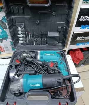 Makita Drill+Makita Grinder 4.5' Plus Accessories