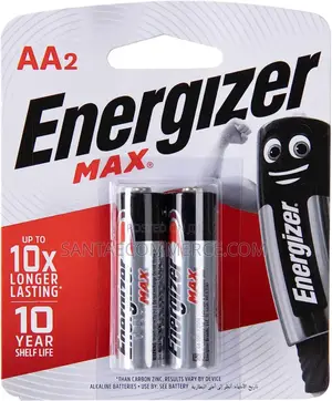 2pcs Energizer MAX Alkaline Batteries