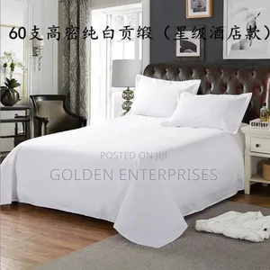 4pcs  Cotton Bedsheet Set, 2 Pillowcases, 2 Bedsheet
