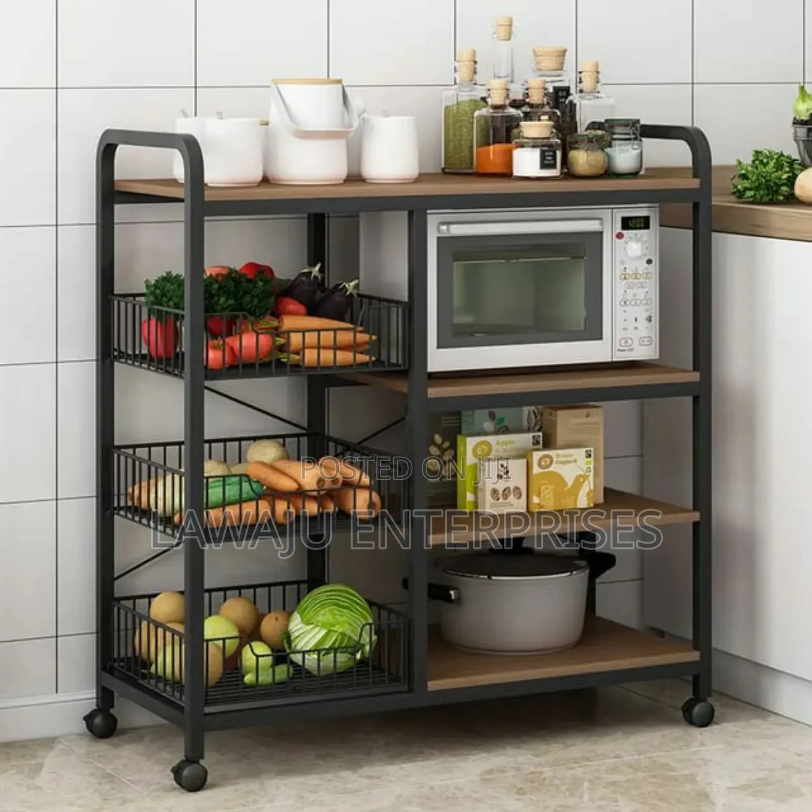 Movable Kitchen Standing Shelf