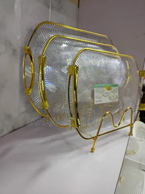 3pcs Oval Acrylic Trays
