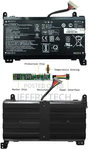 HP Omen 17-an FM08 16 Pin/12 Pin Original Genuine Battery (