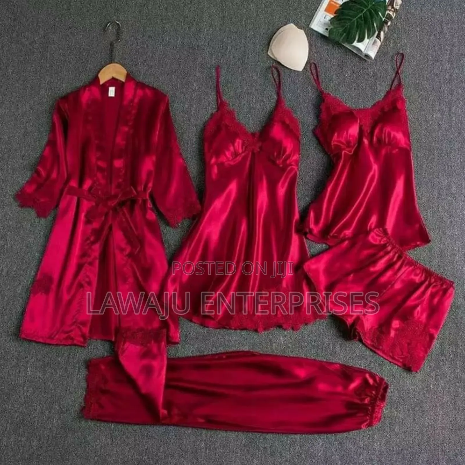 Red 5pc Pajama Set