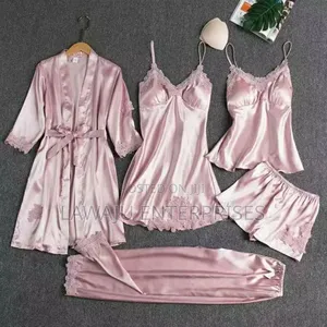 Pink 5pc Pajama Set