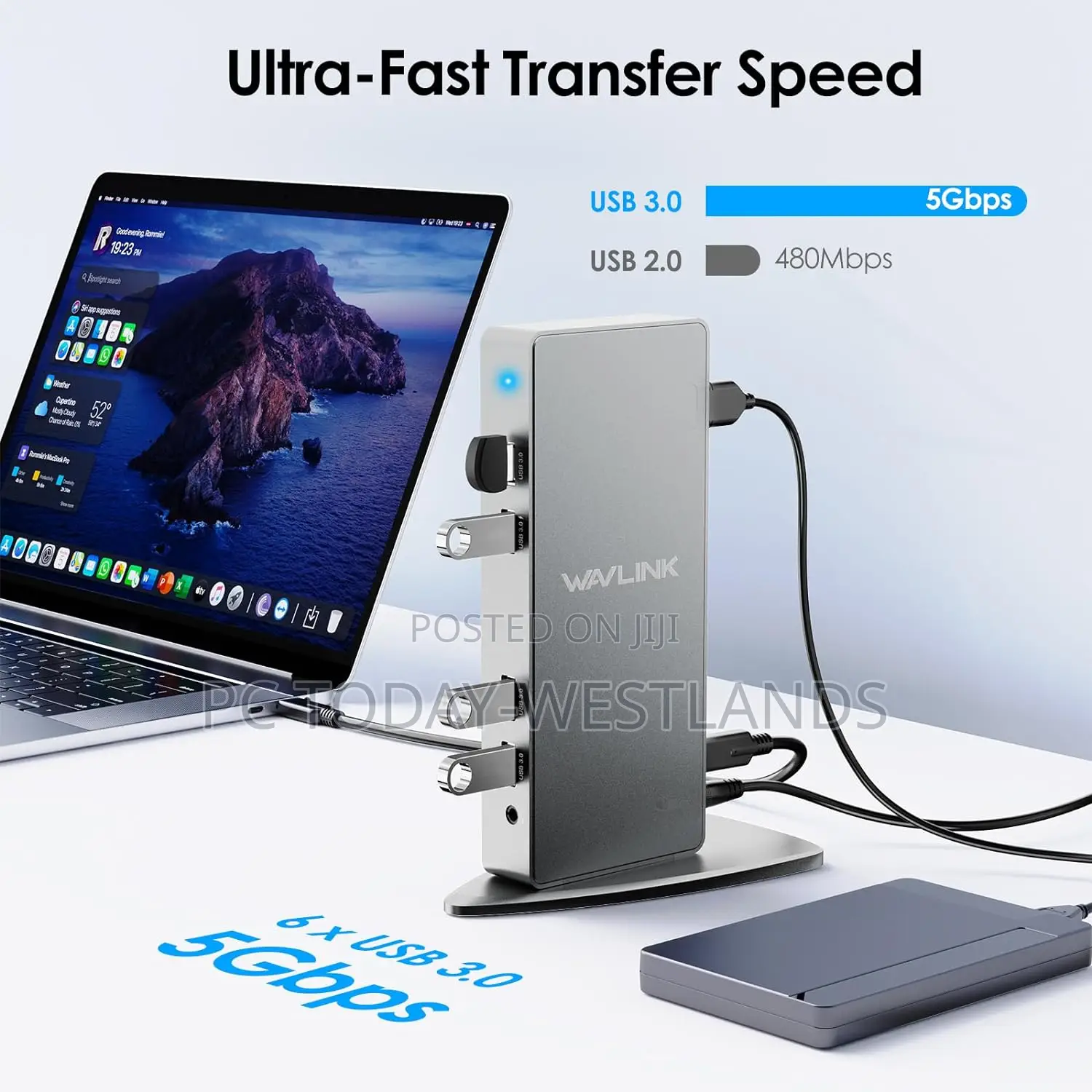 Wavlink USB C Ultrahd Universal Laptop Docking for Mac M1/M2