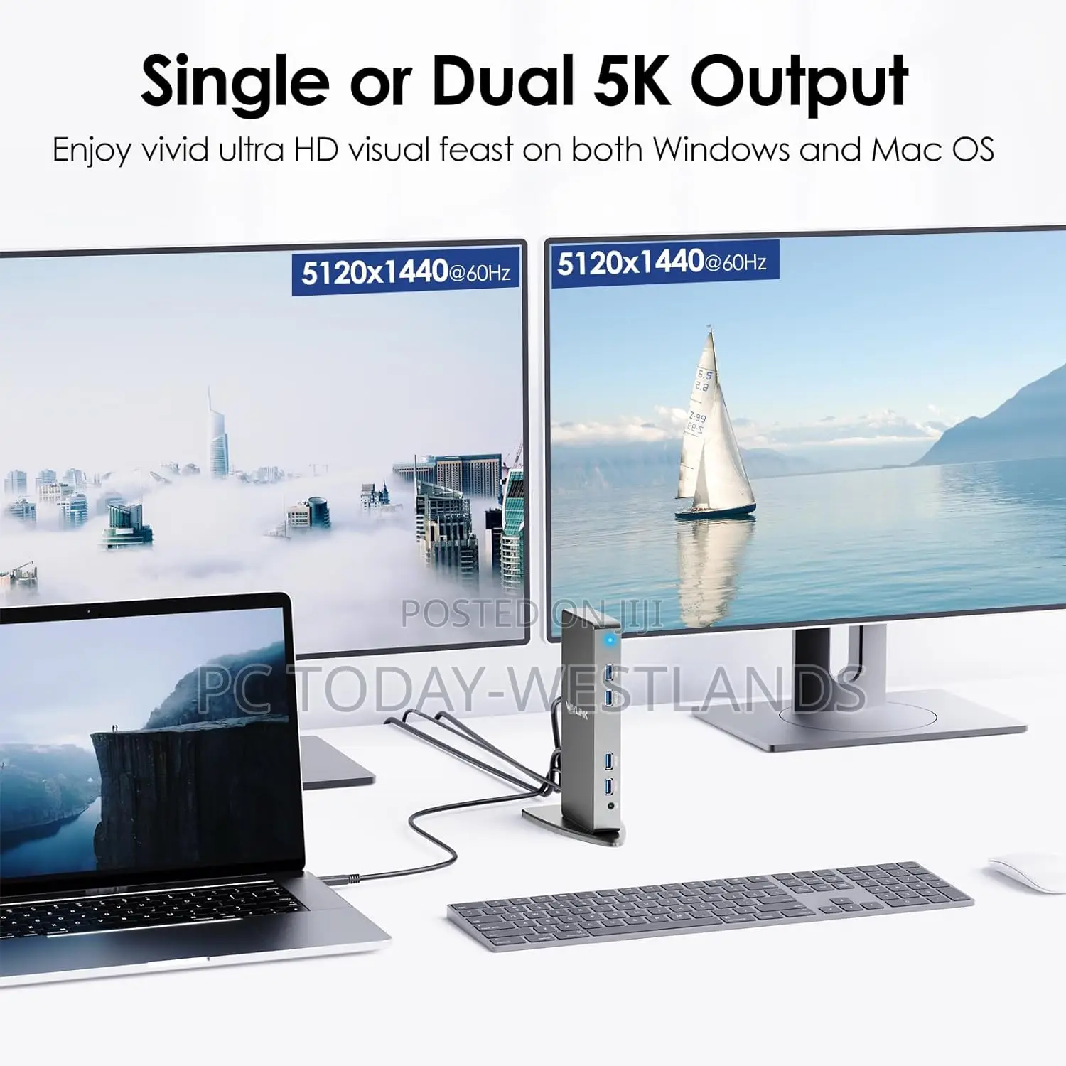 Wavlink USB C Ultrahd Universal Laptop Docking for Mac M1/M2