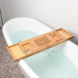 Quality WOODEN BATHTUB Tray//Organiser