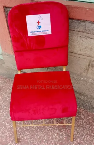 Church Chairs/ Conference Chairs With Logo Red in Color.