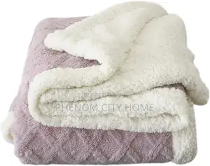 Thick Sherpa Throw Blanket Available