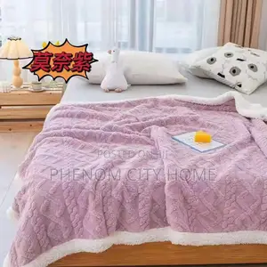 Thick Sherpa Throw Blanket Available