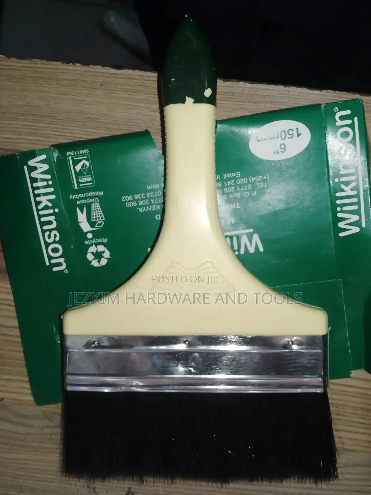 Green Tip Painting Brushes High Quality 6"