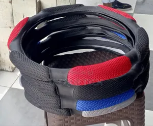 Comfort Grip Sport Material Soft Fabric Steering Wheel Cover