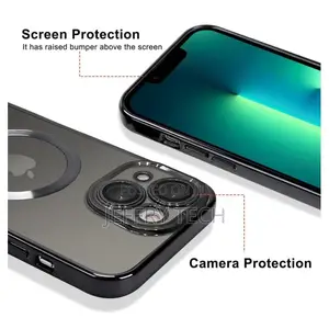 iPhone 13 Magnetic Case - Magsafe - Shockproof - Black Edge