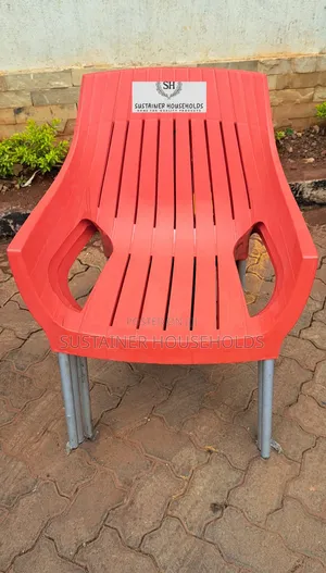 Red Plastic Chair Available