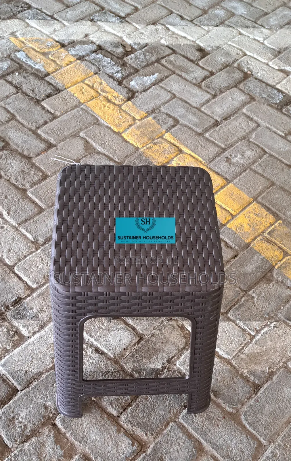 Brown Stool## at Bamboo Plastic Stools