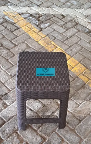 Brown Stool## at Bamboo Plastic Stools