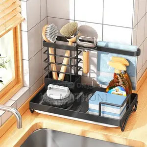 Sink Caddy Soap Dish Holder With Draining Tray