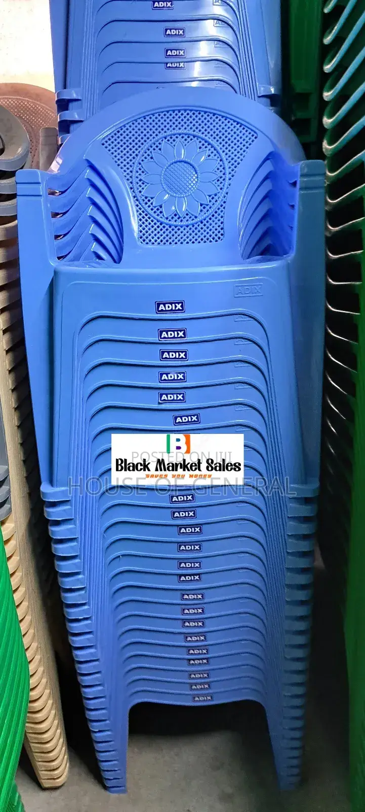 Blue Strong Kenpoly Plastic Chair