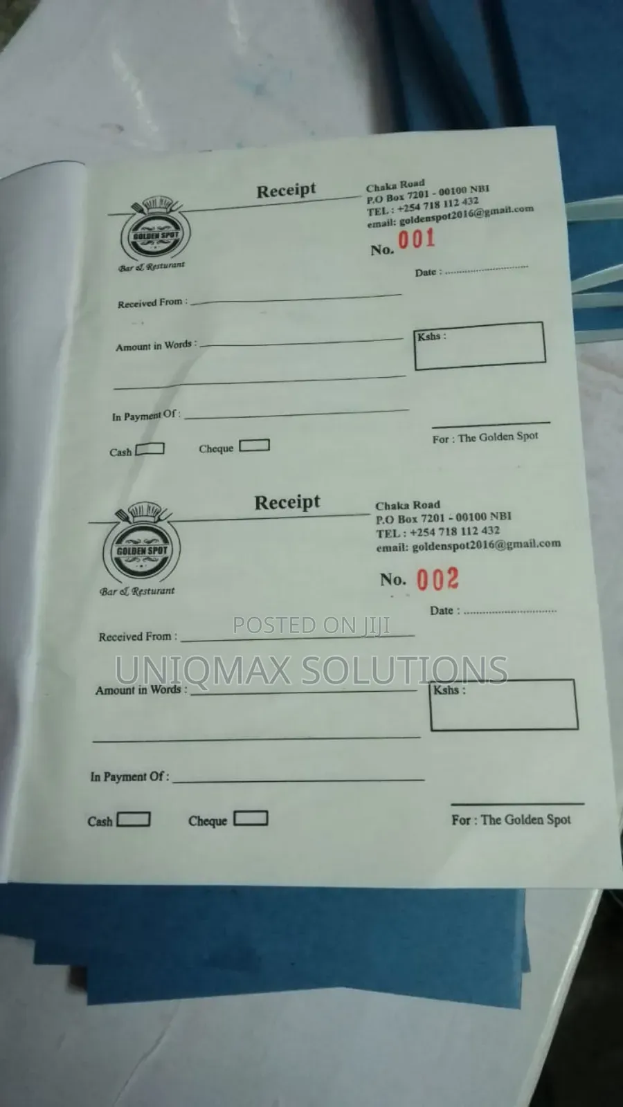 Quality NCR Receipts