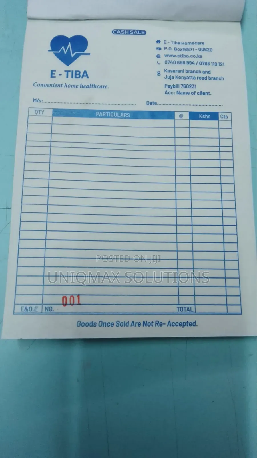 Quality NCR Receipts