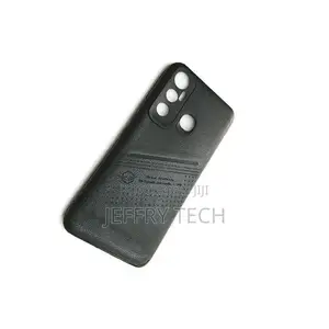 Silicone Case With Back Pouch for Infinix Hot 11 - Black