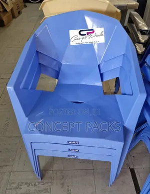 Adix Daimond Blue Plastic Chair.