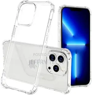 PRITZKER iPhone 13 Pro Clear Cover Case Soft TPU Transparent