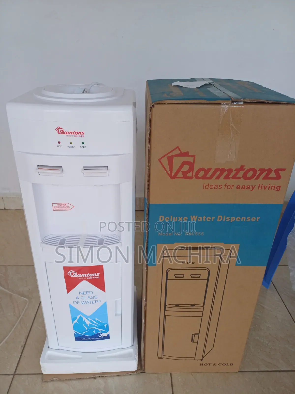 Water Dispenser Hot and Cold. Ramtons