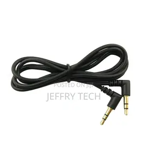 1m 90 Degree Angle 3.5mm Male To Male Car AUX Speaker Stereo
