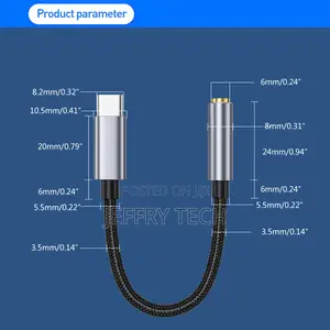 Type C To 3.5mm Female Headphone Jack Adapter Type C Headpho