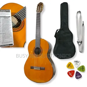 Classical Acoustic Guitar Plus Bag Strap and Plectrum