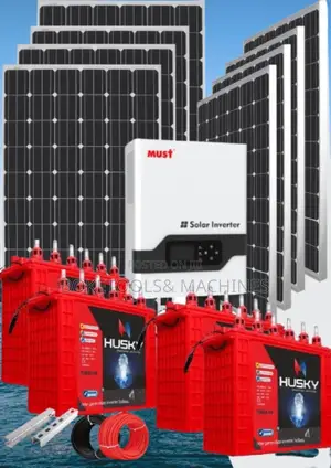 Tall Tubular 2,400watts Solar System Off-Grid Kit