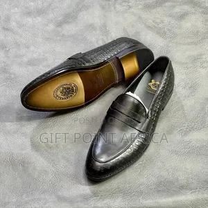 Official Leather Shoes for Men Black in Colour
