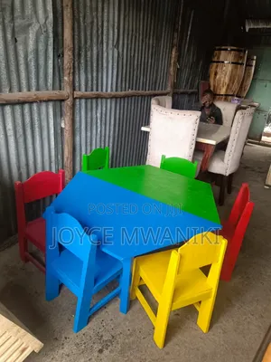 Kindergarten Set, With Trapezium Table 6 Seater 